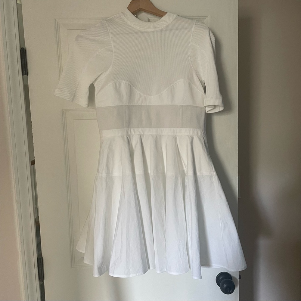 alexander wang white dress size 6( bella hadid style)